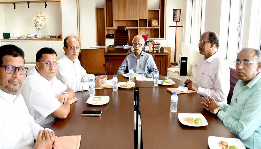 Discussion with officials of the Ministry of Education