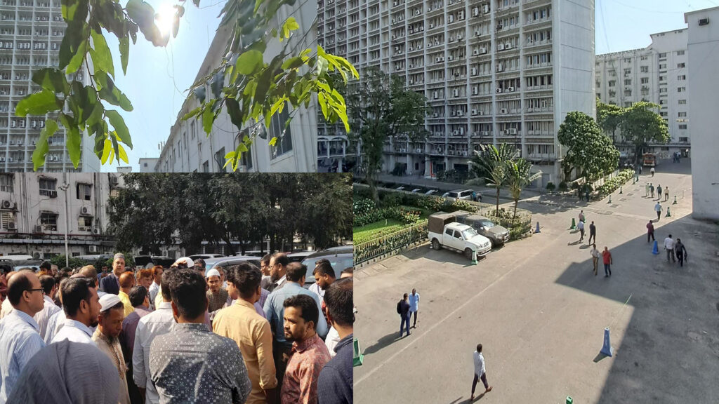 যুগ্ম সচিবের বিরুদ্ধে ব্যবস্থা নিতে সচিবালয়ে বিক্ষোভ কর্মচারীদের