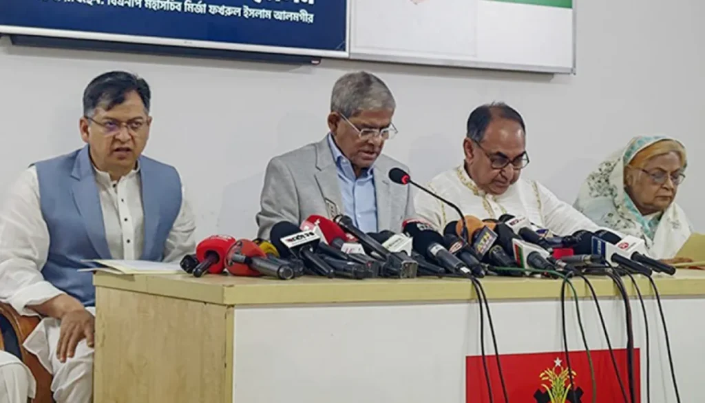 সরকারকে নিরপেক্ষ থাকার আহ্বান:মির্জা ফখরুল