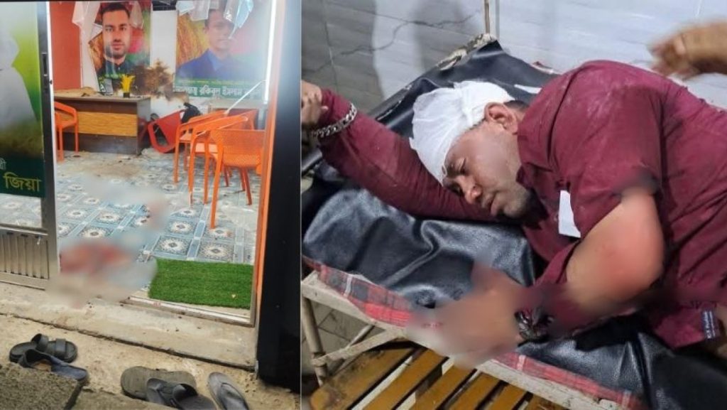 খুলনায় কুয়েট শিক্ষক নিহত বিএনপি অফিসে হামলা